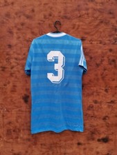 ADIDAS VINTAGE WEST GERMANY 1984/1986 BLUE FOOTBALL SHIRT #3 SIZE L ADULT