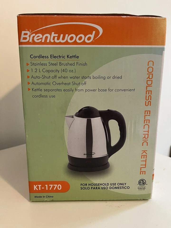 New Brentwood KT1770 1.2 L ( 40oz ) Cordless Electric Kettle - Image 2 of 4