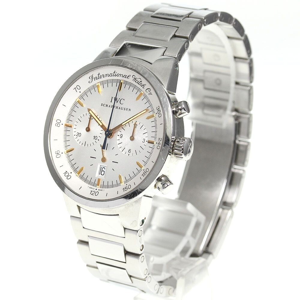 IWC GST Chronograph IW372703 Silver Self-Winding Watch Stainless 