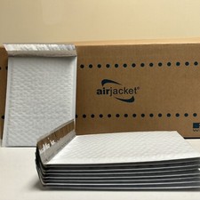 AJ#0 250ct 6.5 x 9 MADE IN USA POLY BUBBLE MAILERS PADDED ENVELOPES By AirJacket
