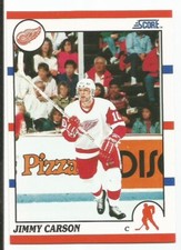JIMMY CARSON 1990-91 SCORE CARD NEAR MINT+ CONDITION