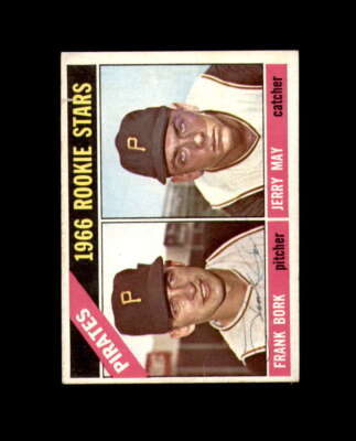 Frank Bork Signed 1966 Topps Rookie Stars Pittsburh Pirates Autograph
