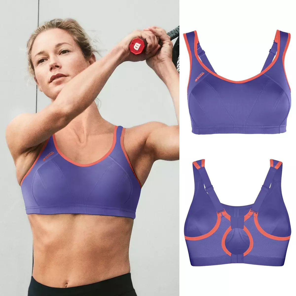 Shock Absorber Active Multi Sports Sport Bra Waterfall Purple