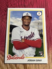 2022 Topps Archives Baseball Josiah Gray Washington Nationals RC #132 Throwback 