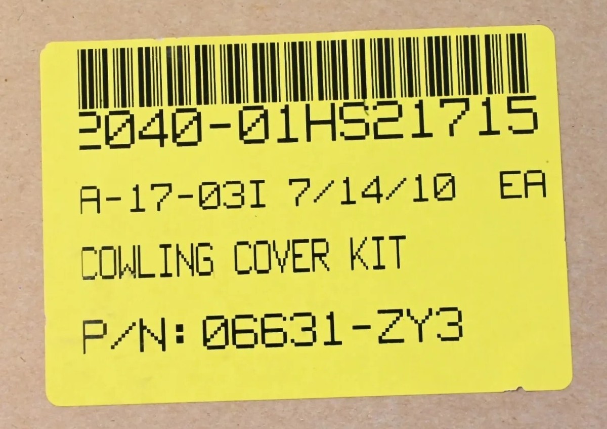 3/31 専用 SZ Honda 06631-ZY3-305ZA Top Cowling Cover Kit PP-G-30 Outboard
