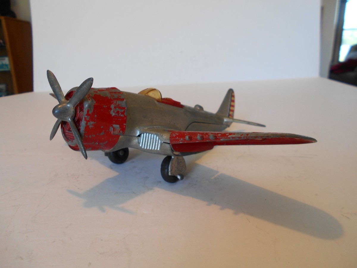 Vintage 1960s Hubley Kiddie Toy 1:12 American Eagle Airplane
