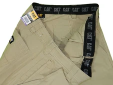 Men's NEW Pants CAT Flex Waistband Utility Canvas Tag 40x32 measured Size 39x31