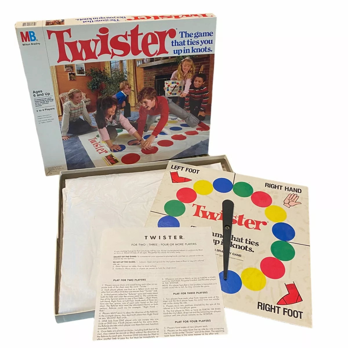 Vintage Twister Game Classic Group Complete 1986 