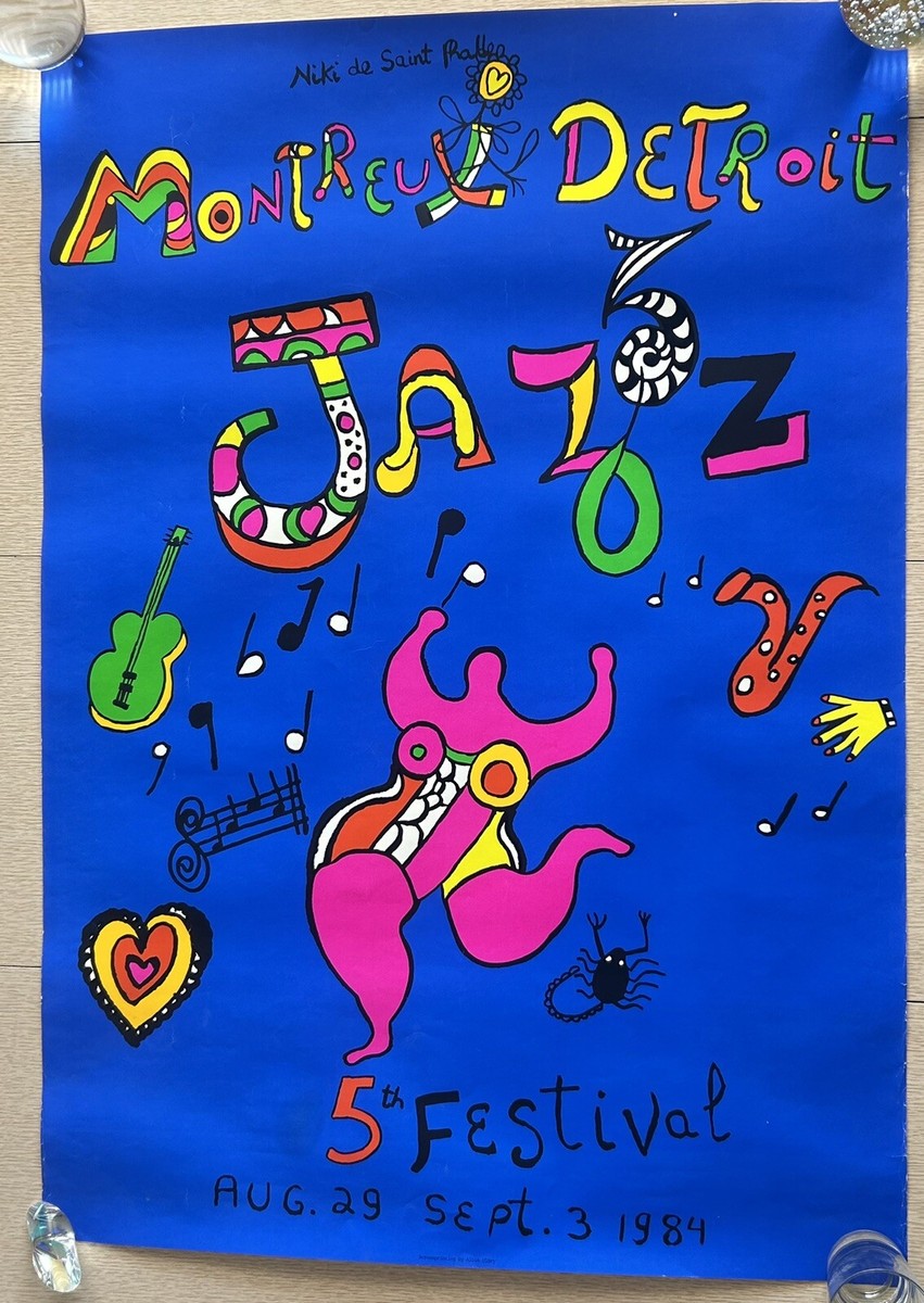 Montreux Detroit Jazz Festival Vintage Poster 1984 | eBay