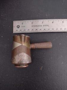 Vintage Taxco JHP Metales Casados Mexico Mixed Metal Silver Brass Copper Jigger 