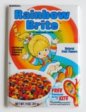 Rainbow Brite Cereal Box FRIDGE MAGNET cartoon 80's doll bright