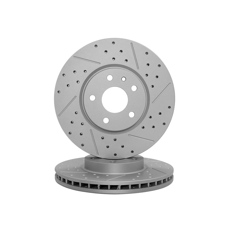 Front Drilled Rotors Brake Pads for 2013 - 2020 Ford Fusion Lincoln MKZ - Image 2 of 4
