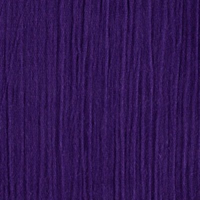Cotton Gauze Crinkled Light Weight garment PURPLE  dresses fabric 50'' 10 YARDS