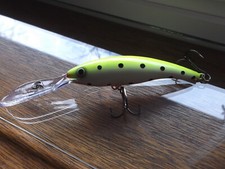 Custom Painted Older Rapala Deep Tail Dancer TDD-9  Lemon Squeeze