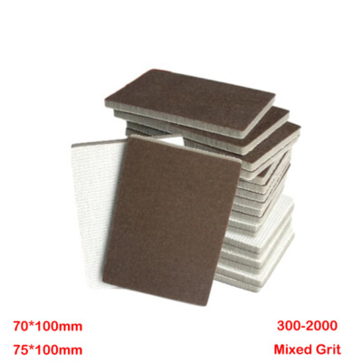 Wet and Dry Sanding Blocks 300-2000 Mixed Grit Abracs Waterproof Fine Coarse