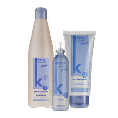 Salerm Keratin Shot Pack Post Keratin Therapy 3 Products Shampoo+Mask+Serum