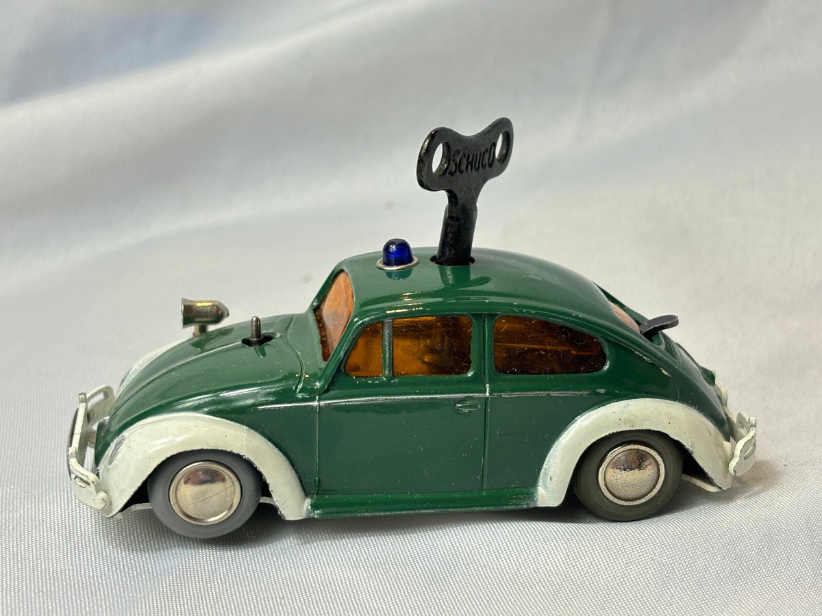 Schuco Vtg VW-POLIZEIWAGEN 3000 Remote Control Green Car