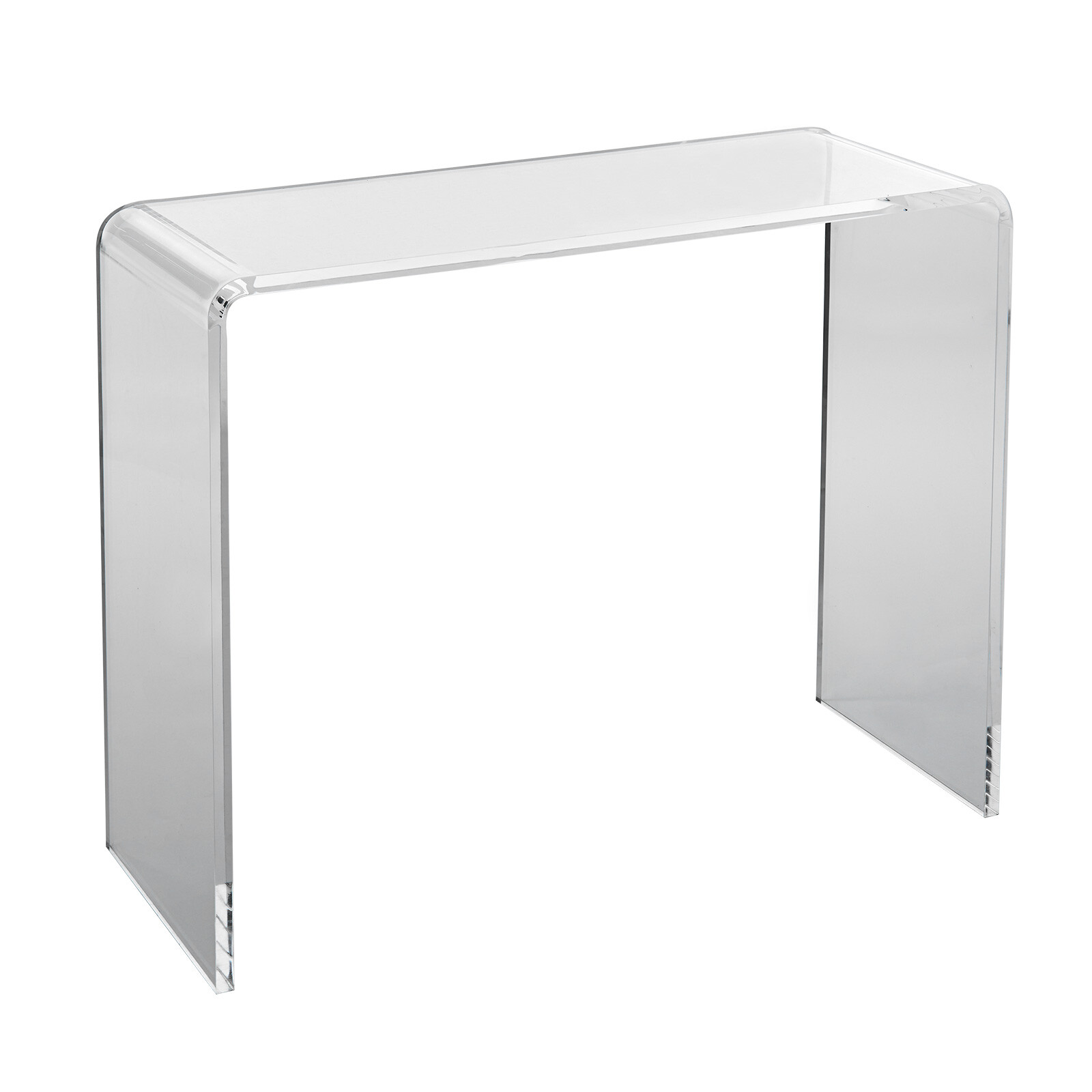 Table d'appoint en acrylique 964mm VEVOR console transparente pour salon et entrée accueillante