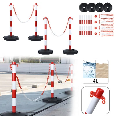 CEEDIR 2/4x Absperrpfosten Absperrkette Signalpfosten Pfosten Poller Kettenpfosten NEU