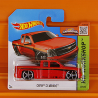 Hot Wheels - 2015 - Chevy Silverado (Rot) - Then And Now 9/10 - 249/250