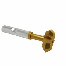Made in USA 3/4" Diam, 1/4" Width of Cut, Shank Connection 90? Double Angle C...
