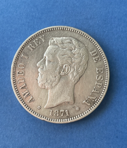 IBERMONEDA| España 5ptas. 1871 *18-71* SDM, MBC+