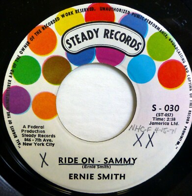 ERNIE SMITH 45 Ride on Sammy/Guava Jelly STEADY rocksteady/reggae NM ct2533