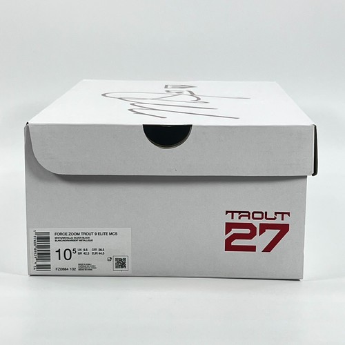 Nike Force Zoom Trout 9 Elite MCS 'Metallic Silver' FZ0884-102 Cleat Multi Size - Picture 10 of 11