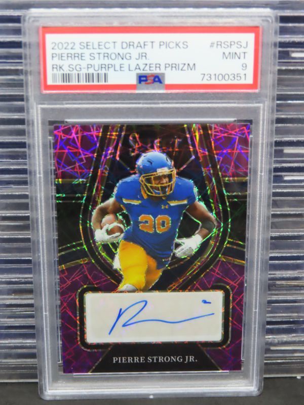 Pierre Strong Panini Select Draft Picks Rookie Signatures #RSPSJ Purple Lazer Prizm