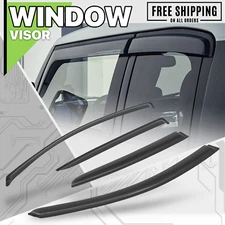 Tape-On Window Visor Shade Vent Wind Rain Deflector Guard fit 12-16 Nissan Versa