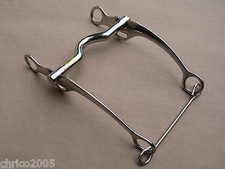 Westerngebiss Westernkandare Standard Edelstahl Größe 12,5 cm Sonderposten # 130