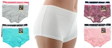 Maidenform Boyshorts Underwear Panty, Women's Cotton Stretch Tagless, 3 Pack