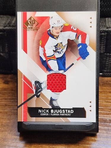 J 2015-16 SP Game Used Copper Jerseys Nick Bjugstad #58 Florida Panthers Match! - Foto 1 di 2