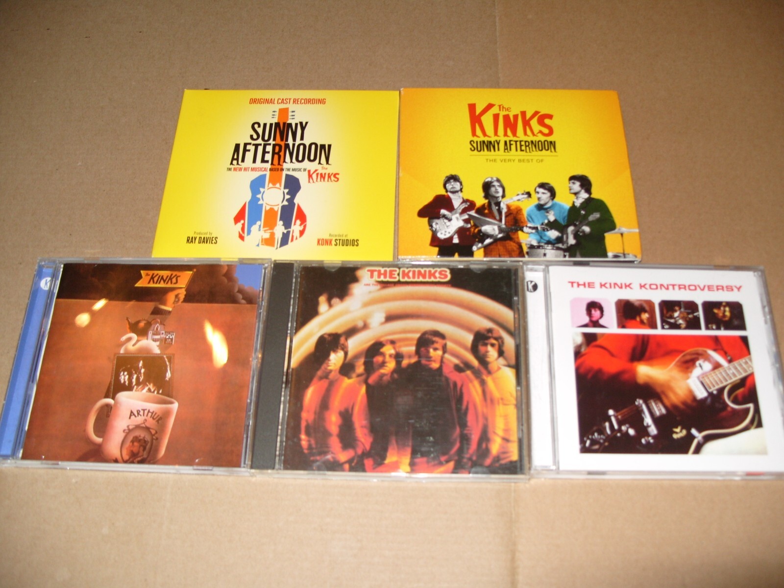 KINKS Arthur Or The Decline And Fall Of The British Empire 5 X CD ALBUMS LOT EX