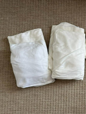 3 x John Lewis Child Toddler Cot Bed Bundle Cream Sheets - Fitted