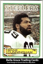1983 Topps #360 Bennie Cunningham Pittsburgh Steelers NFL Football
