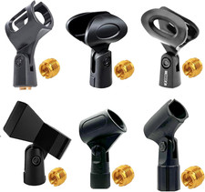5 Core Microphone Clips for Stands 6 Pieces Mic Clip Holder Universal Adjustable