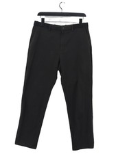 Uniqlo Women's Suit Trousers M Black Other with Elastane, Polyester Dress Pants