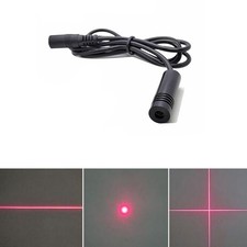 650nm 0.4-5mW 12x40mm 12V-24V Adjustable Red Dot Line Cross Module Laser Locator