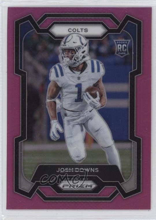 2023 Panini Prizm Rookies Pink Prizm Josh Downs #345 Rookie RC 11h3