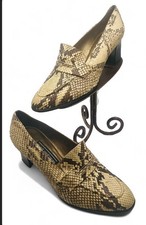 Vintage Stuart Weitzman Women  s Snakeskin Pumps Heels Shoes Size 9.5B