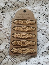 WoodUbend Key Holes Design 2, Wooden Applique, Set Of Five In Package