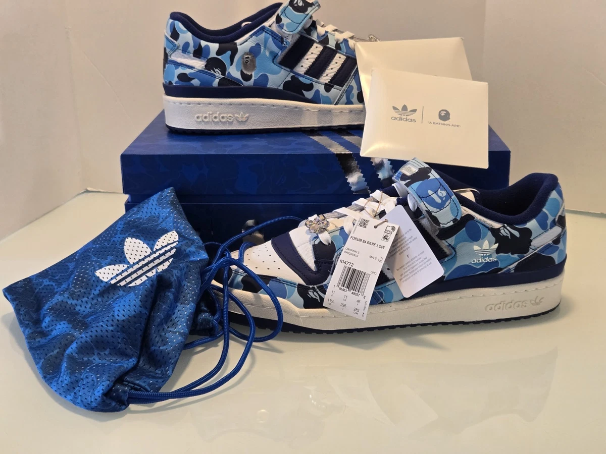 adidas BAPE x Forum 84 Low 30th Anniversary - Blue for Sale