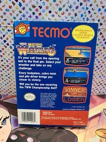Tecmo World Wrestling NES Nintendo Complete CIB NICE!