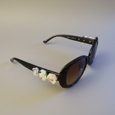 Designer Women's Sunglasses Hand-applied 3D Resin floral embellishments UV Pro
