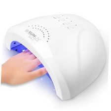 UV LED Nail Lamp - Gel Light for Nail Polish - UV Dryer - 3 Timers - A-White