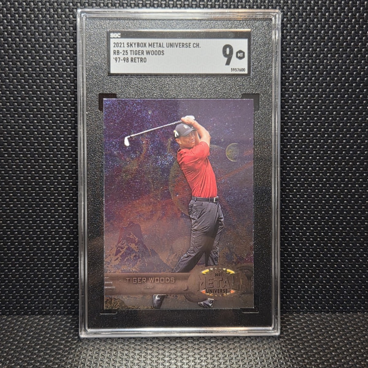 2021 SKYBOX METAL UNIVERSE CHAMPIONS TIGER WOODS 1997-98 RETRO #RB