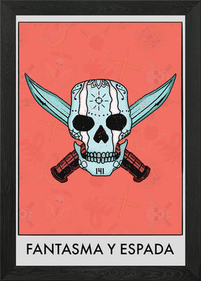 Fantasma y Espada Gerahmtes Wandbild Poster Leinwanddruck Bild