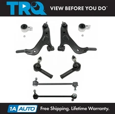 6 Piece Steering & Suspension Kit Outer Tie Rods Control Arms Sway Bar End Links