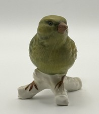 Goebel Green Finch Bird Figurine W Germany Porcelain Vintage Ornament 38026